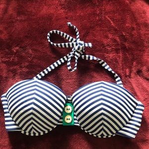 Navy Nautical Bikini Top